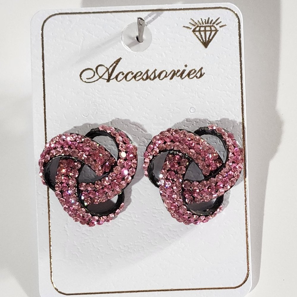 Red circle pierced Earrings. condition new.